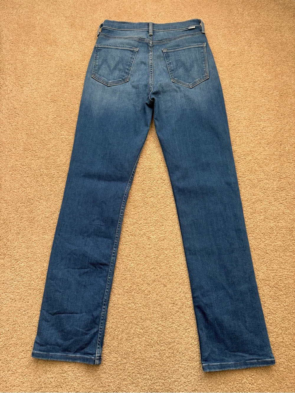 MOTHER High Waisted Rider Skim Straight Leg in Hue Are You? Jeans Size 28 - Picture 4 of 11